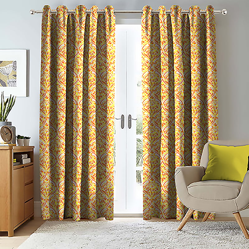 GENE YELLOW BLACKOUT CURTAINS