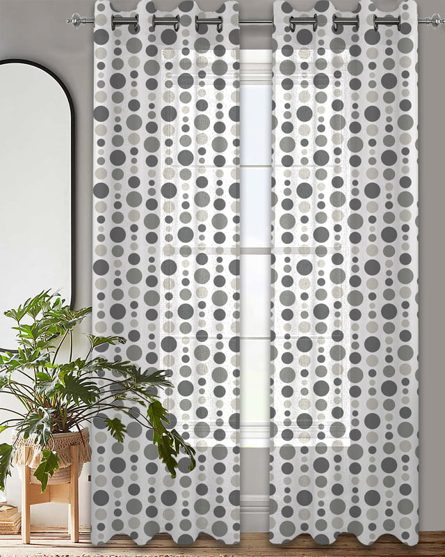 STILO GREY LINEN SHEER CURTAIN