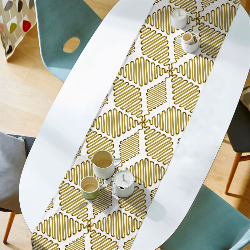 Wham MUSTARD MATTY (12X72 INCH) DIGITAL PRINTED TABLE RUNNER