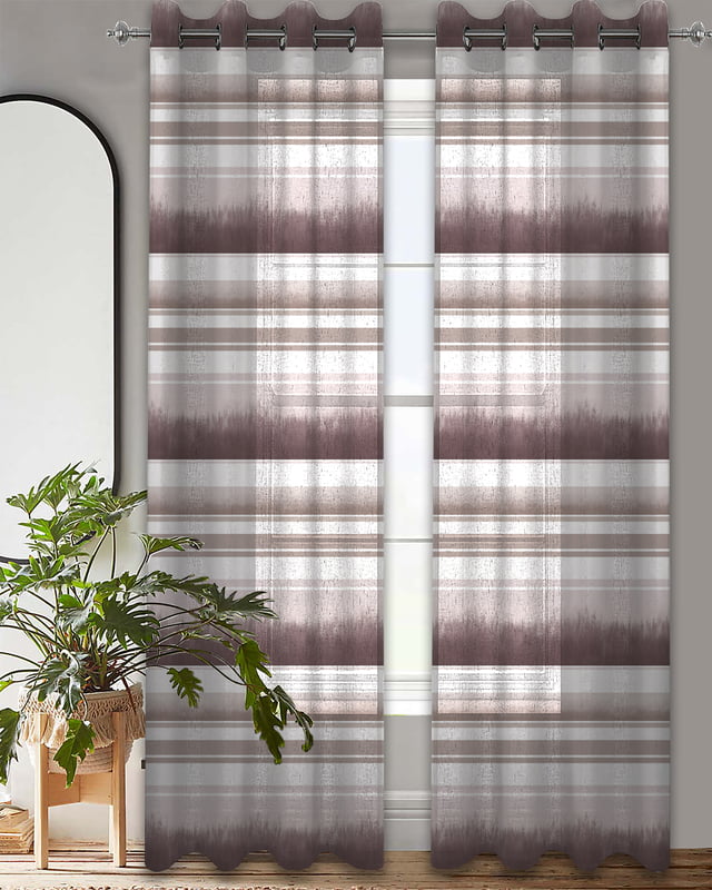 ORTA PINK LINEN SHEER CURTAIN
