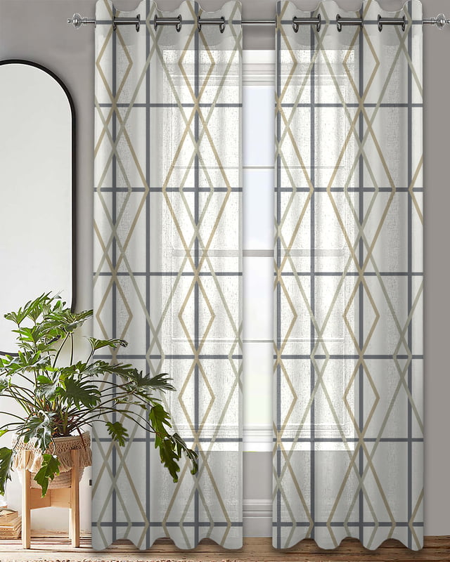 SICILY GREY LINEN SHEER CURTAIN