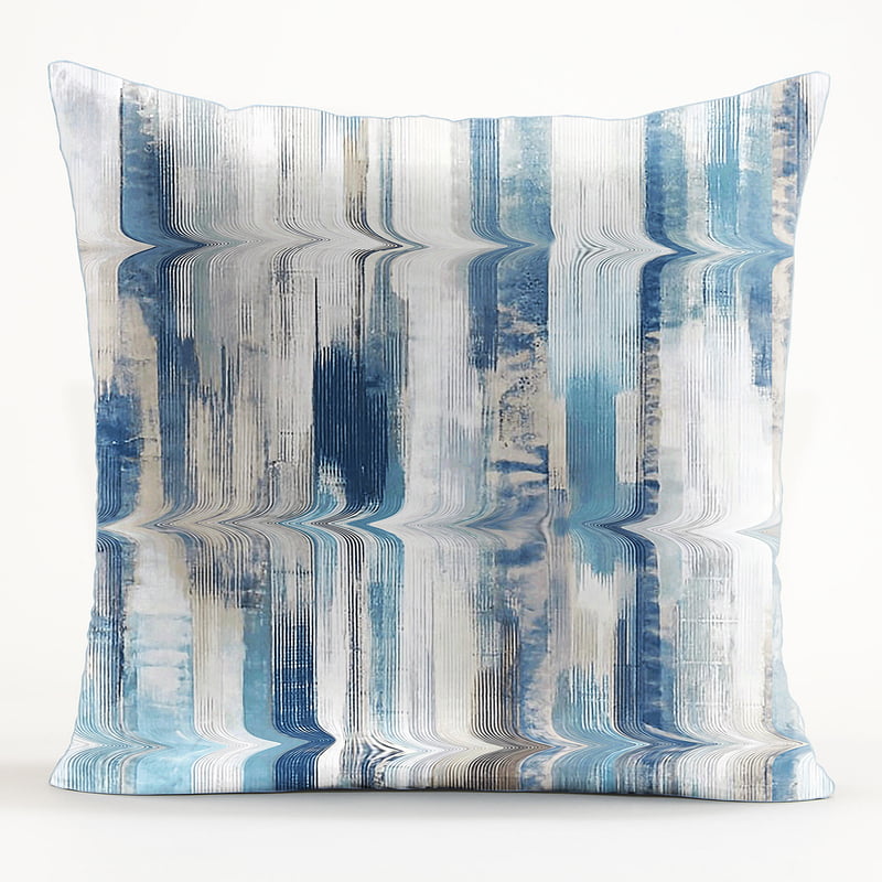 CUSHION COVER Lima BLUE MATTY DIGITAL PRINTED (Pack of 2)