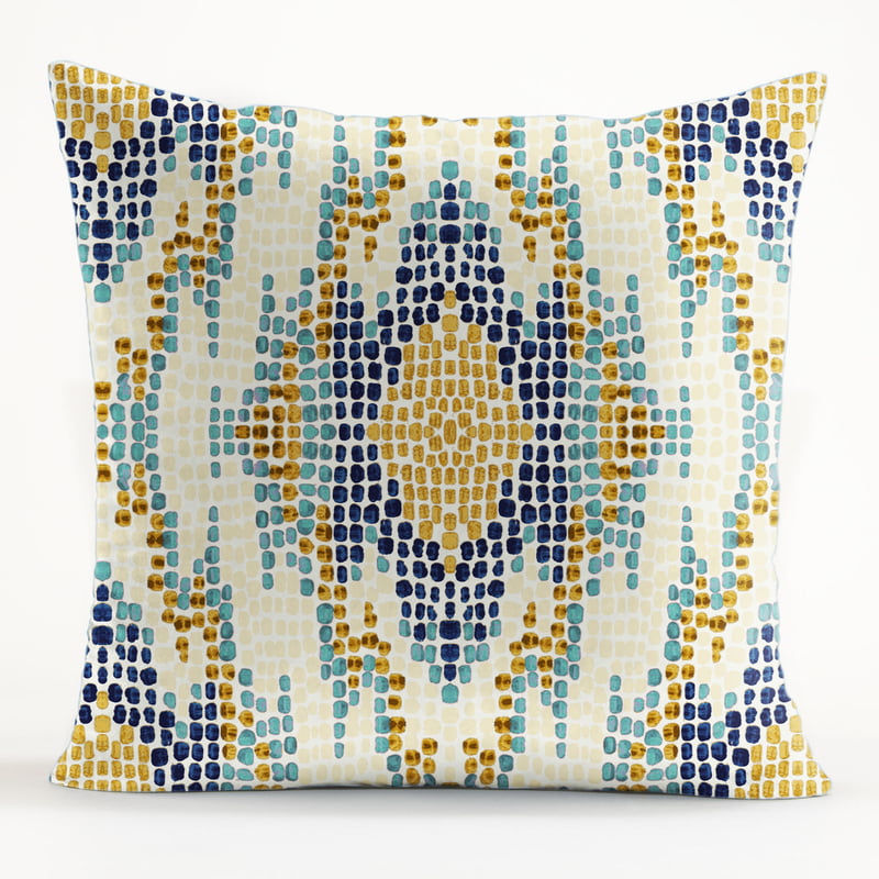 Alma BLUE MATTY (16X16 INCH) DIGITAL PRINTED CUSHION COVER