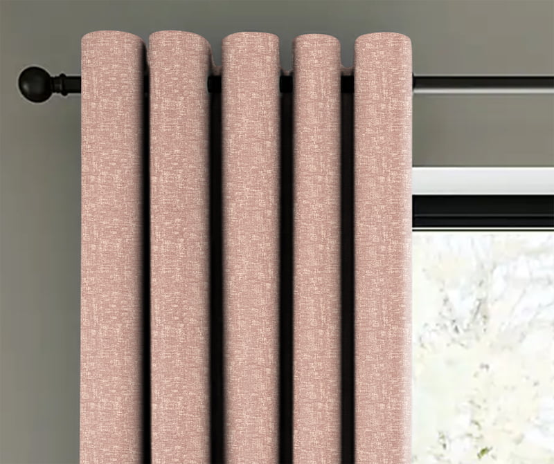 SUNBLOCK TEXTURE LASA MED PINK BLACKOUT CURTAINS