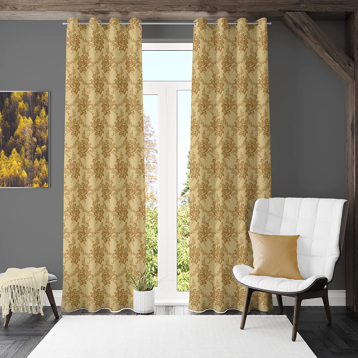 FENYR GOLD BLACKOUT CURTAIN