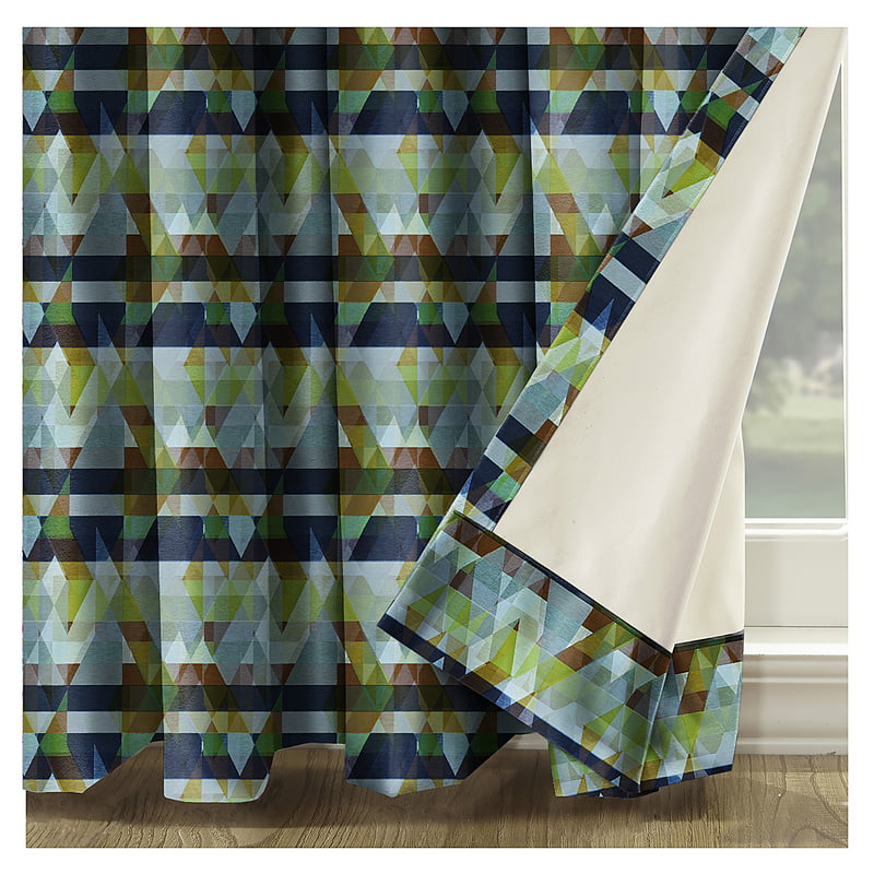 RUGA APPLE GREEN CURTAIN BLACKOUT PRINTED