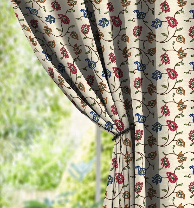 KASHMIRI CREAM BLACKOUT CURTAIN